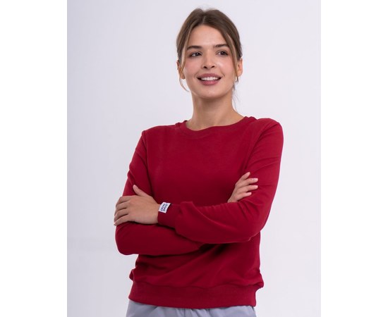 Изображение  Medical sweatshirt New York women's cherry s. XL, "WHITE ROBE" 364-505-730, Size: XL, Color: cherry