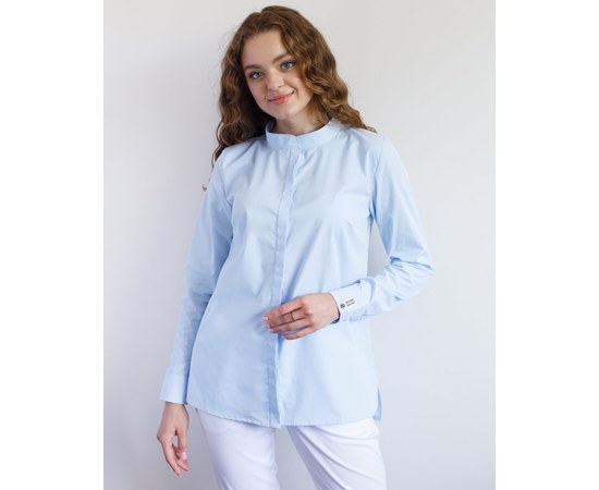 Изображение  Women's medical shirt Stefania blue s. 42, "WHITE ROBE" 402-333-821, Size: 42, Color: blue light