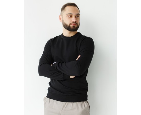Изображение  Medical sweatshirt New York men's black XL, "WHITE ROBE" 360-321-758, Size: XL, Color: black