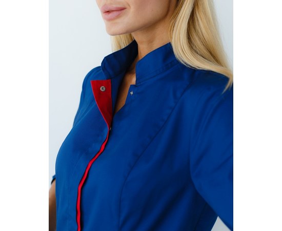 Зображення 2 Сорочка жіноча Сакура сапфір-червоний р. 48, "БІЛИЙ ХАЛАТ" 184-360-679, Розмір: 48, Колір: сапфір
