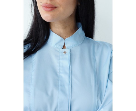 Изображение 3 Women's medical shirt Sakura azure s. 46, "WHITE ROBE" 184-462-678, Size: 46, Color: azure