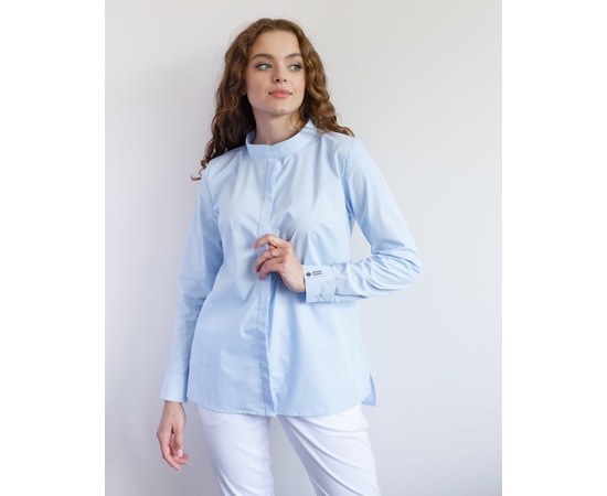 Изображение 8 Women's medical shirt Stefania blue s. 42, "WHITE ROBE" 402-333-821, Size: 42, Color: blue light