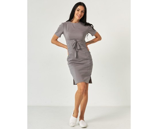 Изображение  Women's medical dress Scarlett gray s. 42, "WHITE ROBE" 304-328-704, Size: 42, Color: grey