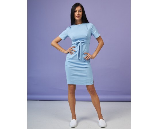 Зображення  Медична сукня жіноча Скарлетт блакитне р. 40, "БІЛИЙ ХАЛАТ" 304-333-704, Розмір: 40, Колір: блакитний