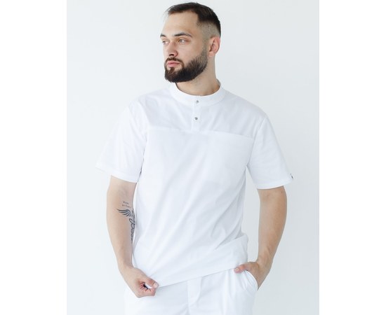 Изображение  Men's medical shirt Denver white s. 48, "WHITE ROBE" 427-324-679, Size: 48, Color: white
