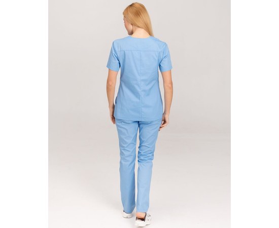 Изображение 2 Medical women's shirt Topaz light blue s. 52, "WHITE ROBE" 433-436-705, Size: 52, Color: light blue