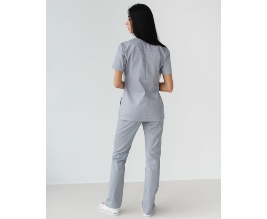 Изображение 2 Women's medical shirt Topaz gray s. 44, "WHITE ROBE" 164-328-705, Size: 44, Color: grey