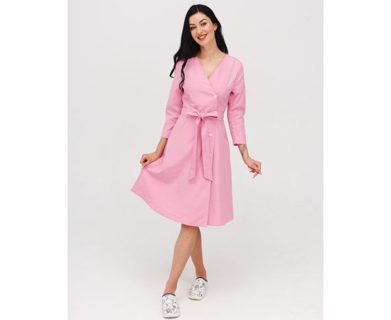 Изображение  Women's medical dress Provence pink s. 42, "WHITE ROBE" 178-337-677, Size: 42, Color: pink