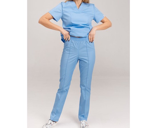 Изображение 8 Medical women's shirt Topaz light blue s. 44, "WHITE ROBE" 433-436-705, Size: 44, Color: light blue