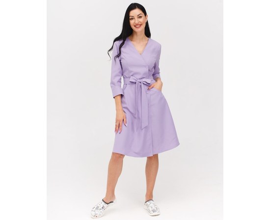 Изображение  Women's medical dress Provence lavender s. 40, "WHITE ROBE" 178-353-677, Size: 40, Color: lavender