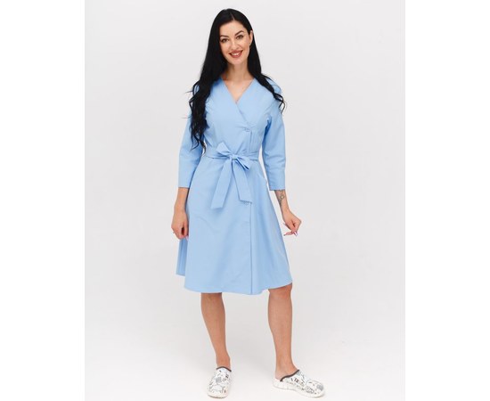 Зображення  Медична сукня жіноча Прованс блакитна р. 42, "БІЛИЙ ХАЛАТ" 178-333-677, Розмір: 42, Колір: блакитний