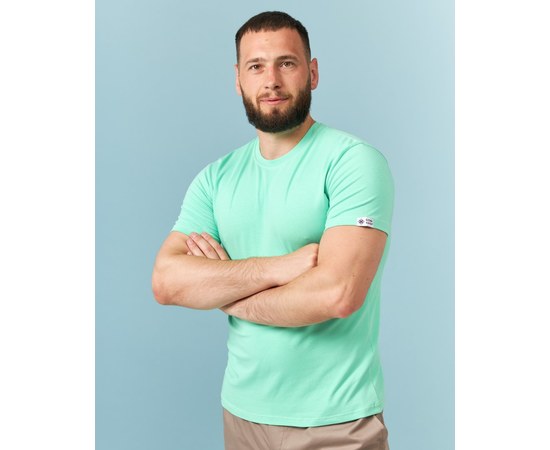 Изображение  Медицинская футболка мужская неоново-зеленая р. M, "БЕЛЫЙ ХАЛАТ" 153-453-681, Размер: M, Цвет: неоново-зеленый