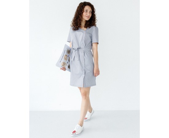 Изображение  Women's medical tunic Naomi gray s. 42, "WHITE ROBE" 151-328-679, Size: 42, Color: grey