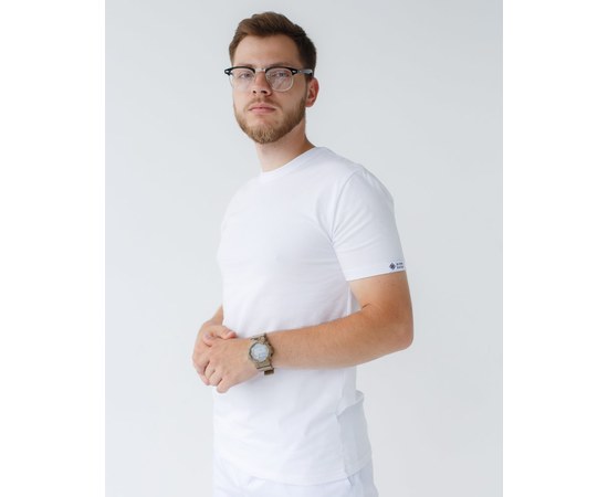 Изображение  Medical T-shirt men's white s. 3XL, "WHITE ROBE" 153-324-681, Size: 3XL, Color: white