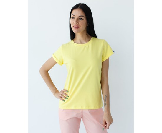 Изображение  Women's medical T-shirt Modern yellow s. L, "WHITE ROBE" 172-397-691, Size: L, Color: yellow