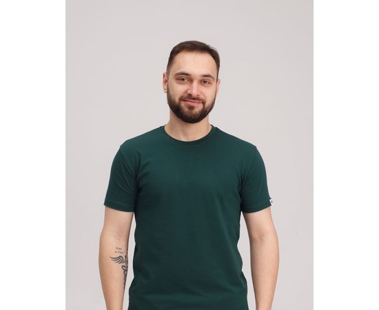 Изображение  Медицинская футболка мужская зеленая р. 2XL, "БЕЛЫЙ ХАЛАТ" 153-350-681, Размер: 2XL, Цвет: зеленый