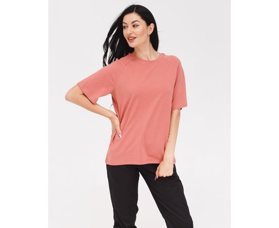 Изображение  Medical raglan T-shirt for women, ash-pink. S, "WHITE ROBE" 348-374-798, Size: S, Color: pink
