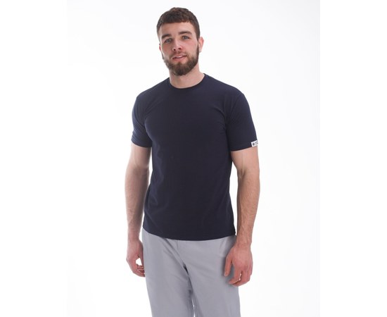 Изображение  Medical T-shirt men's blue 2XL, "WHITE ROBE" 153-322-681, Size: 2XL, Color: blue