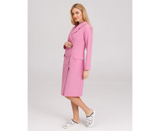 Изображение  Women's medical gown Monika pink s. 50, "WHITE ROBE" 356-337-677, Size: 50, Color: pink