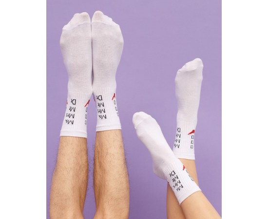 Изображение  Medical socks with I am Doctor print. 36-40, "WHITE ROBE" 143-324-730, Size: 36-40, Color: white