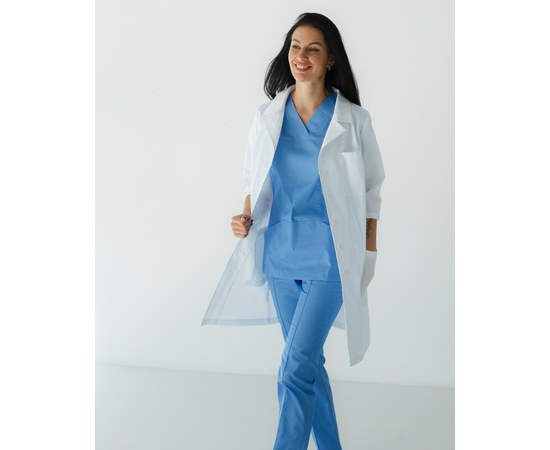 Изображение  Medical gown Student white s. 46, "WHITE ROBE" 305-324-677, Size: 46, Color: white