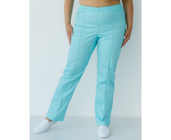 Изображение  Women's medical trousers mint +SIZE s. 56, "WHITE ROBE" 387-332-758, Size: 56, Color: mint