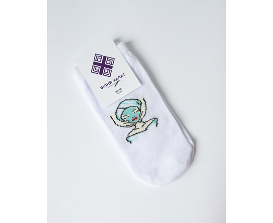 Изображение  Medical socks with print Relax p. 36-40, "WHITE ROBE" 144-372-606