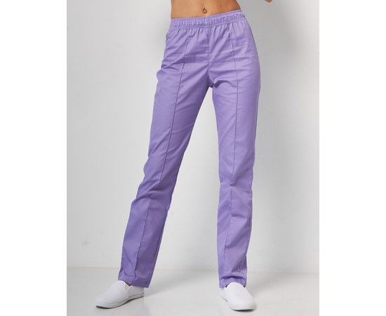 Изображение  Women's medical trousers, lavender s. 54, "WHITE ROBE" 163-353-726, Size: 54, Color: lavender