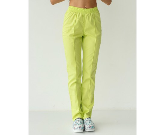 Изображение  Women's medical trousers lime s. 50, "WHITE ROBE" 163-330-726, Size: 50, Color: lime