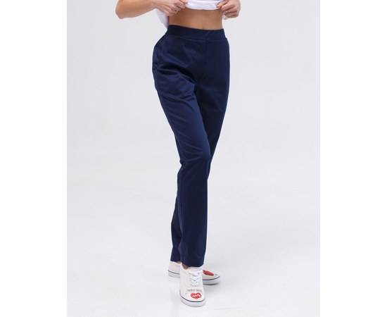 Изображение  Women's medical trousers Toronto dark blue s. 46, "WHITE ROBE" 390-406-708, Size: 46, Color: navy blue
