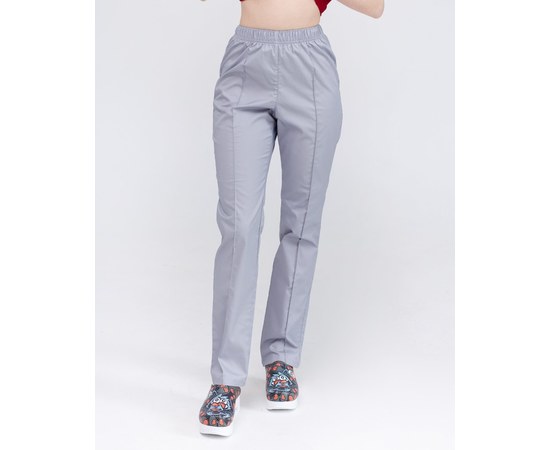 Изображение  Women's medical trousers, gray s. 40, "WHITE ROBE" 163-328-726, Size: 40, Color: grey