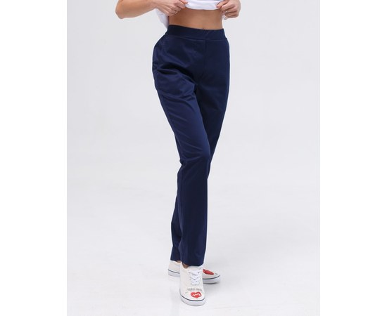 Изображение  Women's medical trousers Toronto dark blue s. 48, "WHITE ROBE" 390-406-708, Size: 48, Color: navy blue