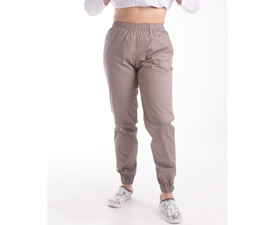 Изображение  Medical pants women's joggers mocha s. 48, "WHITE ROBE" 303-421-730, Size: 48, Color: mocha