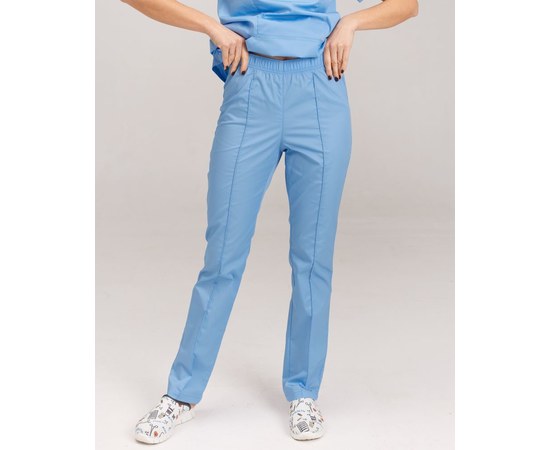 Изображение  Women's medical trousers, light blue. 42, "WHITE ROBE" 163-436-726, Size: 42, Color: light blue