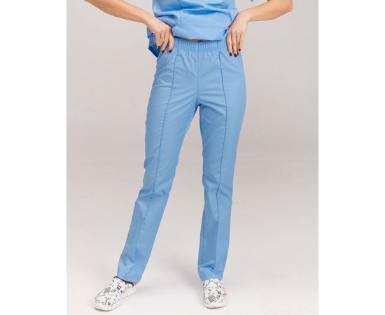 Изображение  Women's medical trousers, light blue. 44, "WHITE ROBE" 163-436-726, Size: 44, Color: light blue