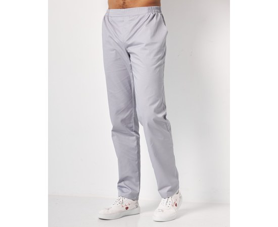 Изображение  Men's medical trousers Boston gray s. 50, "WHITE ROBE" 328-328-758, Size: 50, Color: grey
