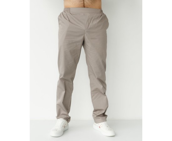Изображение  Men's medical trousers Boston mocha s. 46, "WHITE ROBE" 328-421-758, Size: 46, Color: mocha