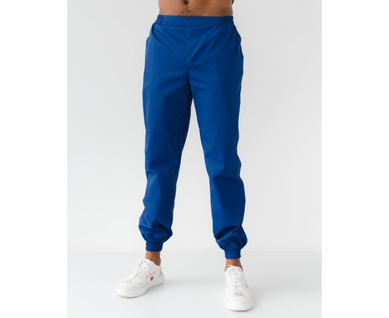 Изображение  Medical pants men's joggers blue s. 48, "WHITE ROBE" 342-322-758, Size: 48, Color: blue