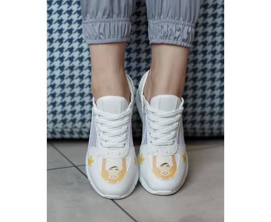Изображение  Medical footwear sneakers with open heel Relax s. 40, "WHITE ROBE" 140-324-606, Size: 40, Color: white