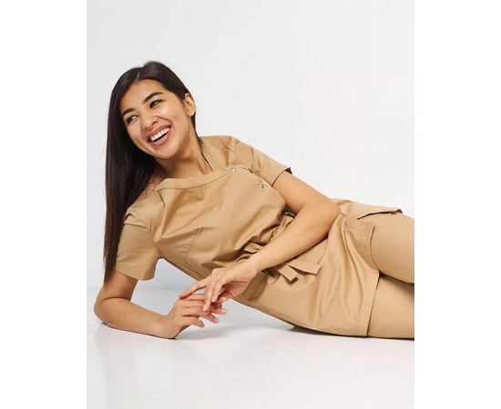 Изображение 2 Women's medical suit Naomi sand s. 54, "WHITE ROBE" 331-323-679, Size: 54, Color: sand