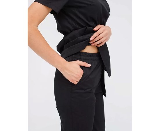 Изображение 3 Women's medical suit Naomi black s. 44, "WHITE ROBE" 331-321-679, Size: 44, Color: black