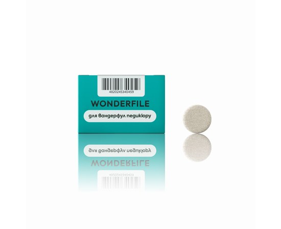 Изображение  Wonderfile foam files for pedicure disc 25 mm, 80 grit, 50 pcs (WFPDF25/80)