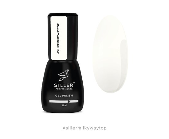 Зображення  Топ для гель-лаку Siller MilkyWay молочний, 8 мл