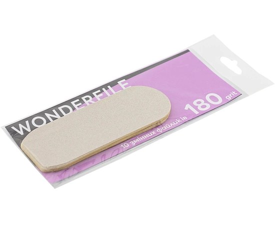 Изображение  Adhesive replacement files for pedicure grater Wonderfile 180 grit, 10 pcs (WF180)