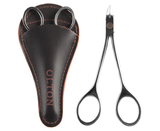 Изображение  Professional nail clippers Olton (Podo) in a leather case