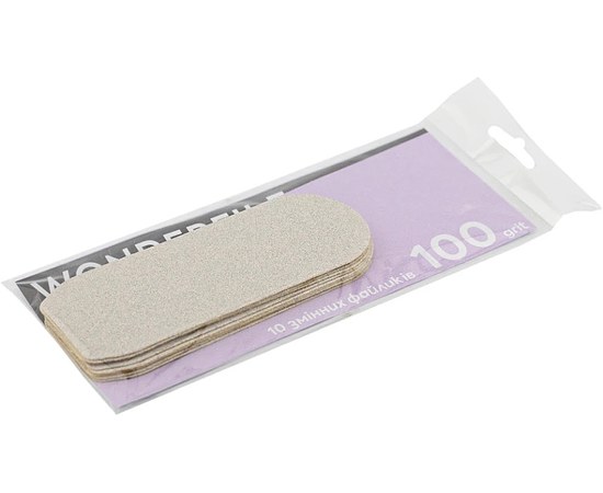 Изображение  Adhesive replacement files for pedicure grater Wonderfile 100 grit, 10 pcs. (WF100)