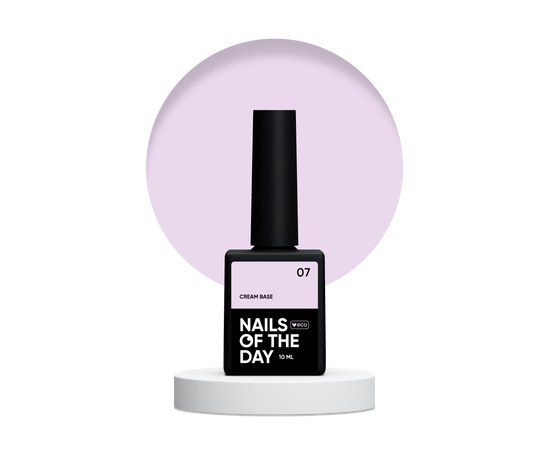Зображення  База для чутливих нігтів NailsOfTheDay Cream Base №07 молочно-рожева, 10 мл, Об'єм (мл, г): 10, Цвет №: 07