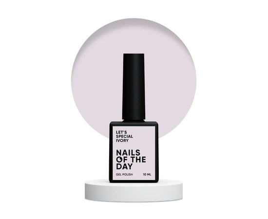 Изображение  Nails Of The Day Let's special Ivory - cream gel polish for nails covering in one sphere, 10 ml, Volume (ml, g): 10, Color No.: Ivory