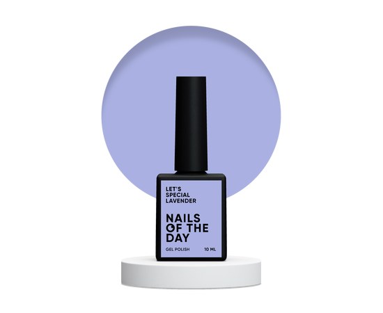 Зображення  Nails Of The Day Let's special Lavender – ліловий гель-лак для нігтів, що перекриває в один слой, 10 мл, Об'єм (мл, г): 10, Колір: Lavender