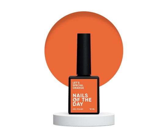 Изображение  Nails Of The Day Let's special Orange – особый оранжевый/морковный гель-лак для ногтей, перекрывается в один слой, 10 мл, Объем (мл, г): 10, Цвет №: Orange